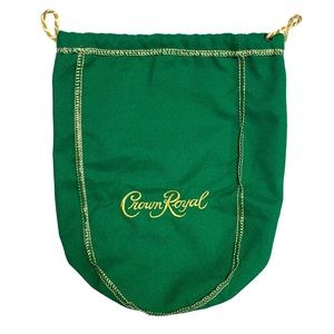 🆕 Crown Royal Canadian Whiskey Collector Bag Green from 750ml alcohol bottle